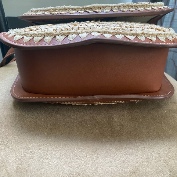 MANGO Natural Fiber Shoulder Bag - Picture 6 of 9